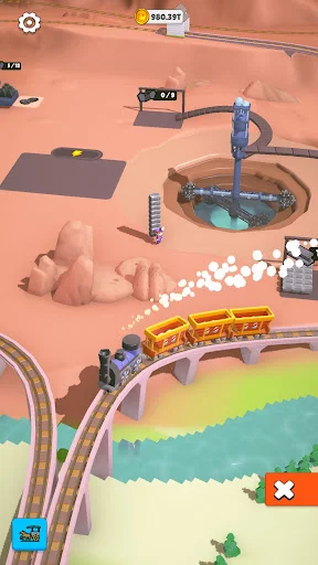I-download ang Rail Master Tycoon: Idle Train – Bumuo ng Rail Empire - Screenshot 8